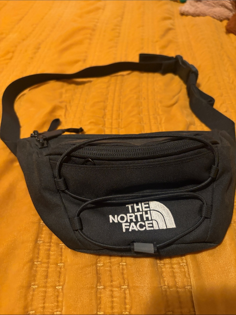 The North Face Black Belt Bag with Front Logo